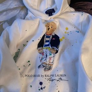 Boys Polo Paint Splatter Hoodie